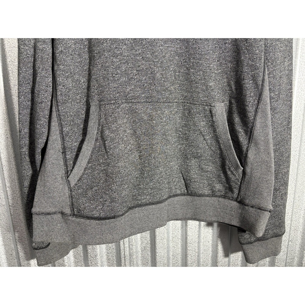 Marwin Sports Mens Hoodie Large L Gray Pullover Sweatshirt Kangaroo Pocket L - Picture 8 of 9